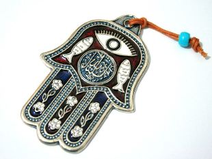 Muslimische Amulette für Glück Hamsa